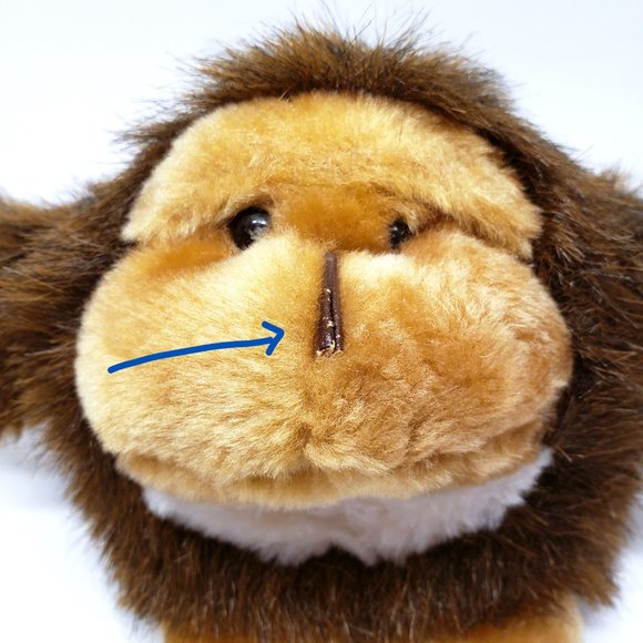 Chunky Baby Plush Orangutan Monkey Brown Stuffed Animal 5" - Picture 7 of 7